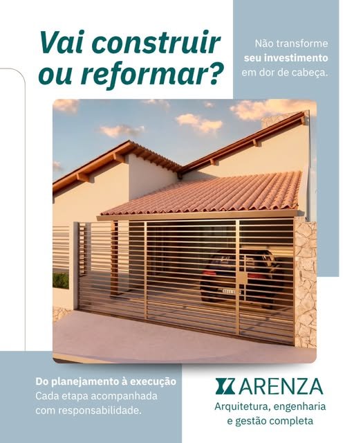Projeto residencial publicado pela Arenza